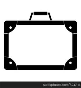 Travel suitcase icon. Simple illustration of travel suitcase vector icon for web design isolated on white background. Travel suitcase icon, simple style