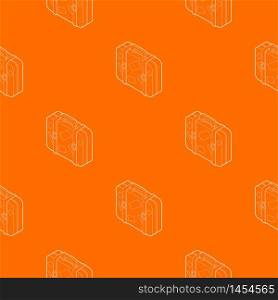 Travel suitcase pattern vector orange for any web design best. Travel suitcase pattern vector orange