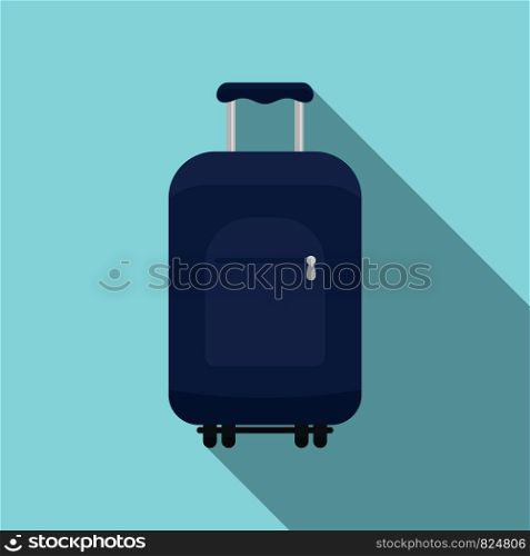 Travel summer bag icon. Flat illustration of travel summer bag vector icon for web design. Travel summer bag icon, flat style