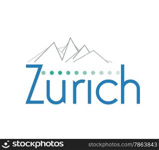 Travel Symbol for the Town of Zurich