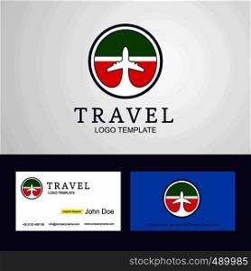 Travel Tatarstan Creative Circle flag Logo and Business card design