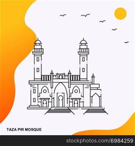 Travel TAZA PIR MOSQUE Poster Template