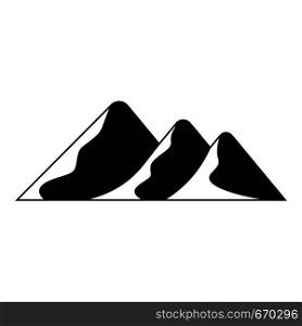 Travel to mountain icon. Simple illustration of travel to mountain vector icon for web. Travel to mountain icon, simple style.