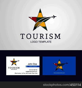 Travel Togo flag Creative Star Logo and Business card design