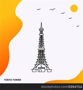 Travel TOKYO TOWER Poster Template