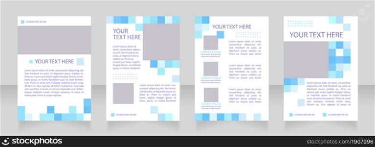 Travel tours promotion blank brochure layout design. Advertising leaflet. Vertical poster template set with empty copy space for text. Premade corporate reports collection. Editable flyer paper pages. Travel tours promotion blank brochure layout design