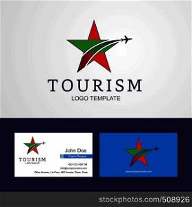 Travel Transnistria flag Creative Star Logo and Business card design