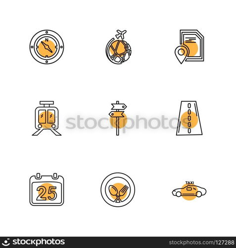 travel , transportation , car , bus , van , food , travelling,  world , globe , map , navigation , compass , ship , boat , icon, vector, design,  flat,  collection, style, creative,  icons