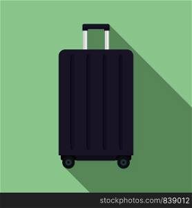 Travel wheels bag icon. Flat illustration of travel wheels bag vector icon for web design. Travel wheels bag icon, flat style