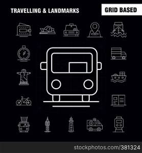 Travelling And Landmarks Line Icon for Web, Print and Mobile UX/UI Kit. Such as: Card, Credit, Credit Card, Money, Wallet, Money, Cash, Pictogram Pack. - Vector