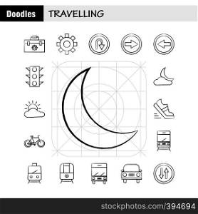 Travelling Hand Drawn Icon for Web, Print and Mobile UX/UI Kit. Such as: Toolbox, Box, Configuration, Setting, Settings, Gear, Maintain, Setting, Pictogram Pack. - Vector