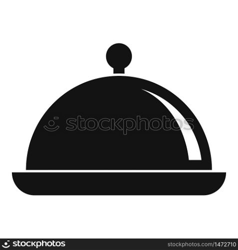 Tray pot icon. Simple illustration of tray pot vector icon for web design isolated on white background. Tray pot icon, simple style