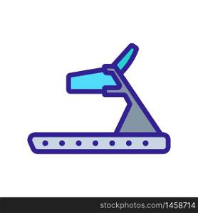 treadmill with holders icon vector. treadmill with holders sign. color symbol illustration. treadmill with holders icon vector outline illustration
