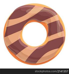 Treat donut icon cartoon vector. Sugar cream. Candy food. Treat donut icon cartoon vector. Sugar cream