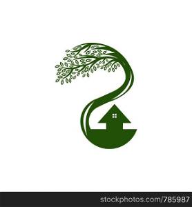tree and home logo template