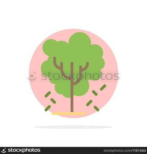 Tree, Apple, Apple Tree, Nature, Spring Abstract Circle Background Flat color Icon