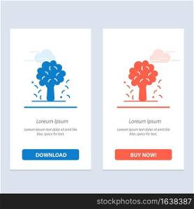 Tree, Apple, Apple Tree, Nature, Spring  Blue and Red Download and Buy Now web Widget Card Template