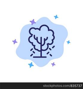 Tree, Apple, Apple Tree, Nature, Spring Blue Icon on Abstract Cloud Background