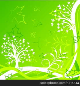 Tree background, vector