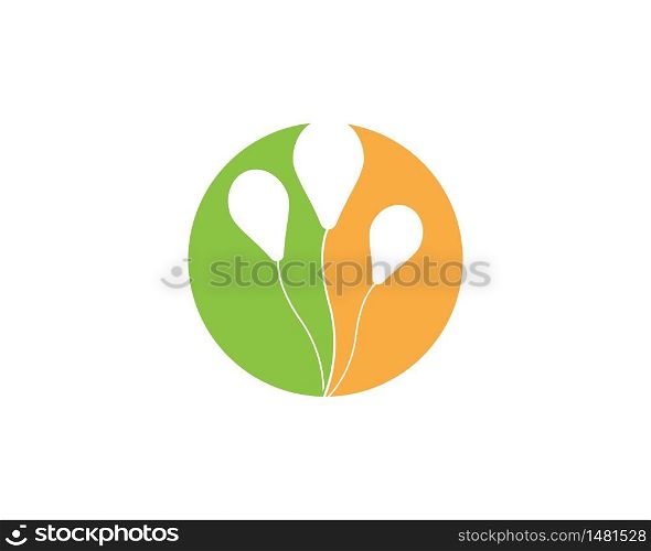 Tree baloon logo template