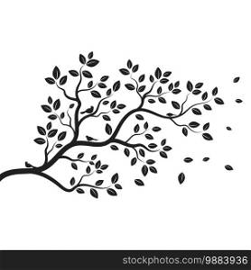 tree branch vector ilustration design template