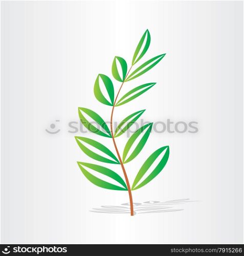 tree branch with green leaves freshness texture organic botany herb season background
