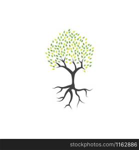 Tree clip art graphic design template vector isolated