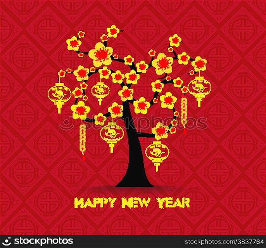 tree design for Chinese New Year celebration