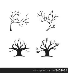 Tree ecology logo vector icon illustration design