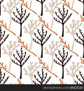 Tree fall pattern. Twigs seamless background.. Tree fall pattern. Twigs seamless background