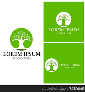 Tree icon and symbol vector template