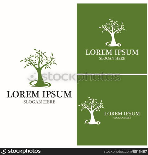 Tree icon and symbol vector template