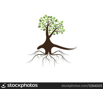 Tree icon concept of a stylized vector illustration