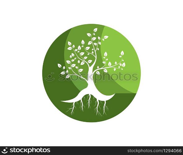 Tree icon concept of a stylized vector illustration