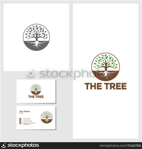 Tree icon design template vector graphic illustration. Tree icon design template vector illustration