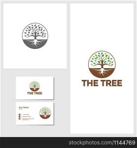 Tree icon design template vector graphic illustration. Tree icon design template vector illustration