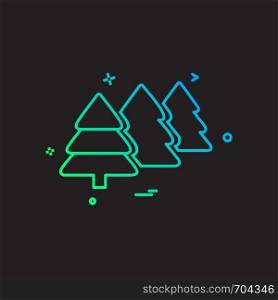 Tree icon design vector