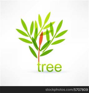 Tree icon. Logo design.