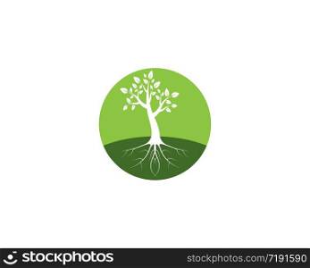 Tree icon logo design vector template