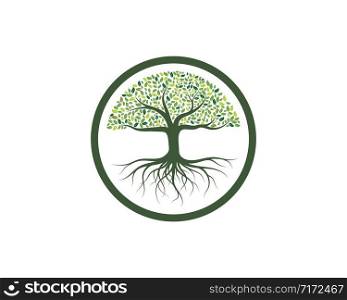 Tree icon logo template vector design