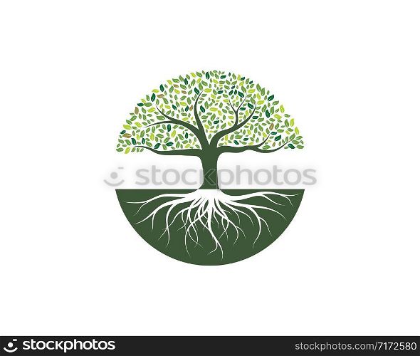 Tree icon logo template vector design