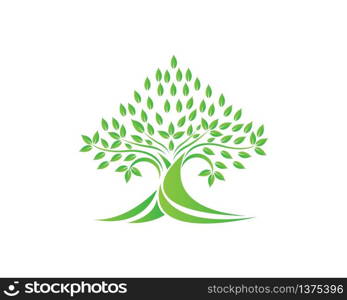 Tree icon logo template vector illustration