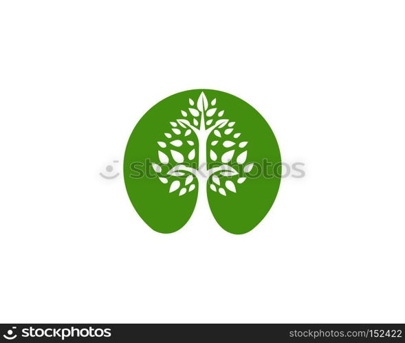 Tree icon logo template vector illustration