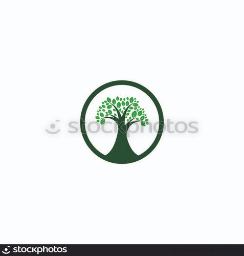 Tree icon logo template vector illustration