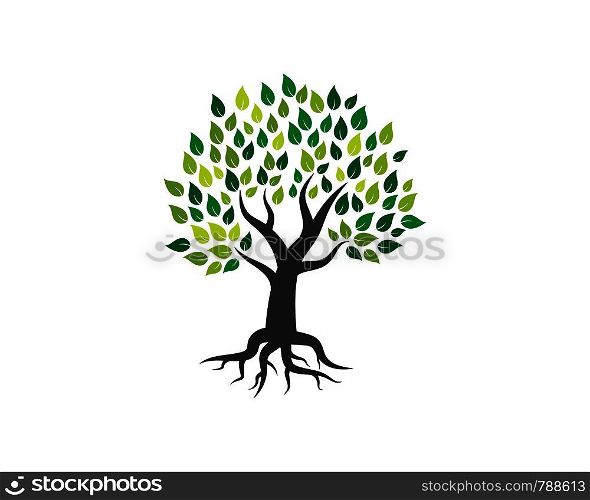 Tree icon logo template vector illustration