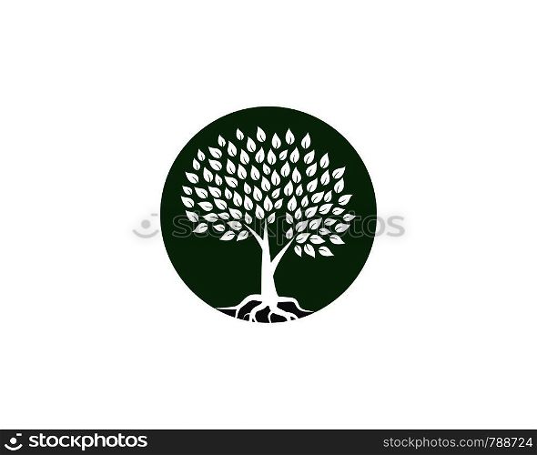 Tree icon logo template vector illustration