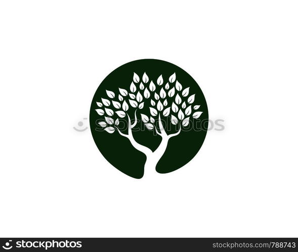 Tree icon logo template vector illustration