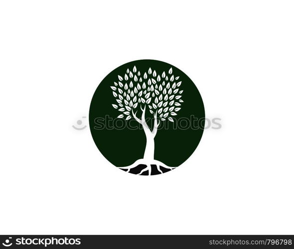 Tree icon logo template vector illustration