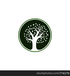 Tree icon logo template vector illustration design