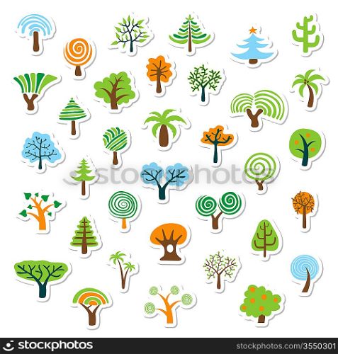 Tree Icon Set or Nature Icons